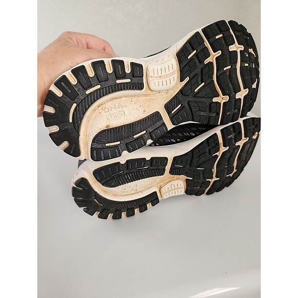 Brooks Ghost 13 Black White Womens Size 10 Running Shoes Lots Of Wear SEE - Picture 12 of 13